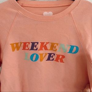 Weekend Lover Graphic Sweatshirt